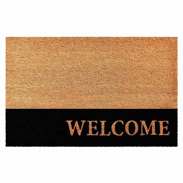 Calloway Mills Entrance Mat, Coir, Natural, Black 104873048 - main